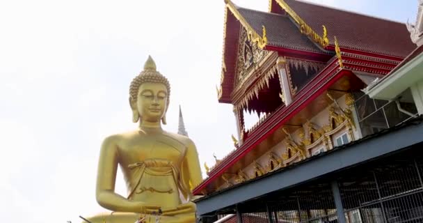 Grande Tempio Buddha Noto Anche Come Wat Paknam Vista Dal — Video Stock