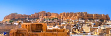 Jaisalmer is also known as Golden City located in the middle of Thar desert in India. Jaisalmer fort is also a UNESCO world heritage site. clipart