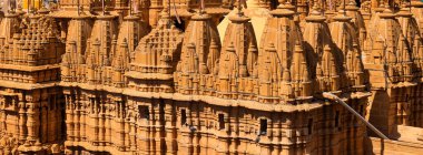 Panoramic view of Chandraprabhu Temple is an exemplary Jain temple built in the 16th century. clipart