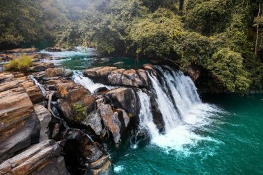 Coorg semtindeki Kote Abbe Falls, Karnataka, Hindistan