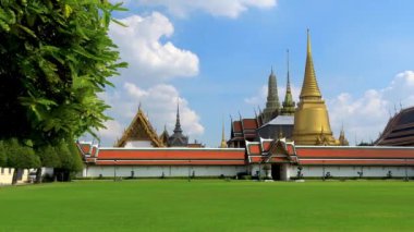 Wat Phra Kaew, Zümrüt Buddha Tapınağı. Büyük Saray Bangkok, Tayland.