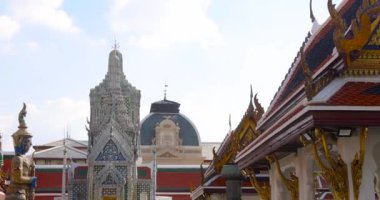 Wat Phra Kaew, Zümrüt Buddha Tapınağı. Büyük Saray Bangkok, Tayland.