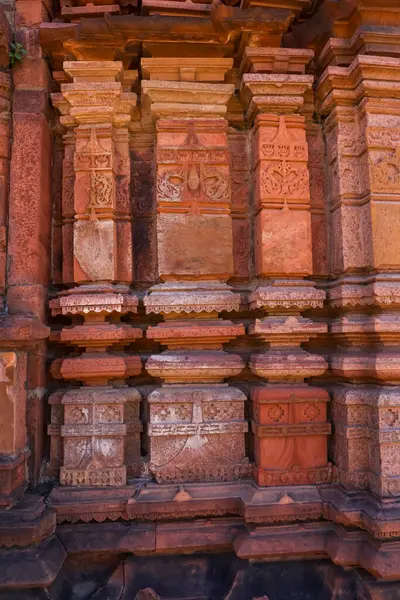 stock image Sculpture on historic Menal Shiv temple was built by Someshvar Chahamana and queen Suhavadevi of the Shakambhari dynasty during the 11th century AD.