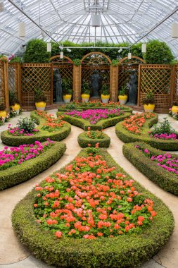 PITTSBURGH, UNITED STATES - August 09, 2024: Phipps Conservatory and Botanical Gardens decoration in Pittsburgh, Pennsylvania. clipart