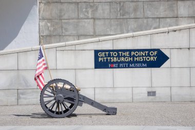 PITTSBURGH, UNITED STATES - August 10, 2024: Entrance sign of Pittsburgh Museum , also known as Fort Pitt Museum. clipart