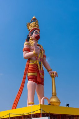 Hindu tanrısı Andhra Pradesh eyaletinde büyük bir Hanuman heykeli.