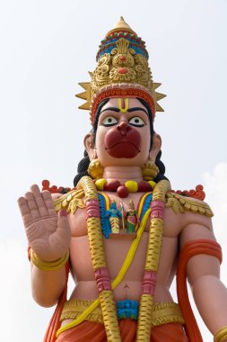 Hindu tanrısı Andhra Pradesh eyaletinde büyük bir Hanuman heykeli.