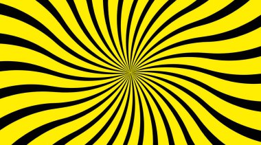 Basit sarı güneş ışığı çizimi. Vektör illüstrasyonu