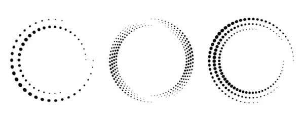 Rahmen Von Hochgeschwindigkeitsstrecken Form Eines Kreises Schwarze Dicke Geschwindigkeitslinien Auf — Stockvektor