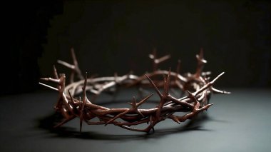 The crown of thorns, symbolizing the suffering and resurrection of Jesus Christ. High quality photo clipart