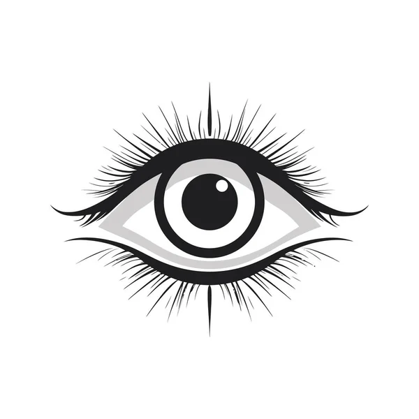 Eyes Icon Vector Vision Icon Symbol Vector Illustration — Stock Vector