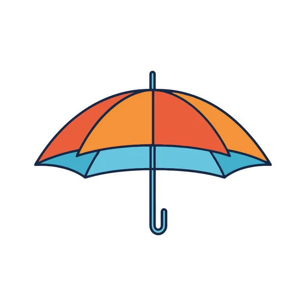 Parapluie Style Dessin Animé Icône Sur Fond Blanc Illustration Vectorielle — Image vectorielle
