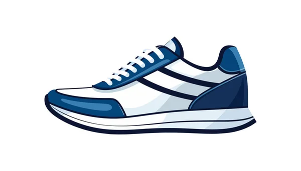 Sneaker Colorata Sfondo Bianco Scarpe Sportive Illustrazione Vettoriale — Vettoriale Stock