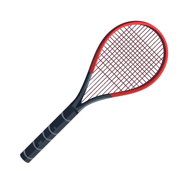 Знак Теннисной Ракетки Спортивный Символ Белом Фоне Векторная Иллюстрация — стоковый вектор