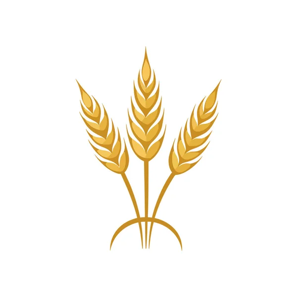 Landwirtschaft Weizen Logo Vektorillustration — Stockvektor