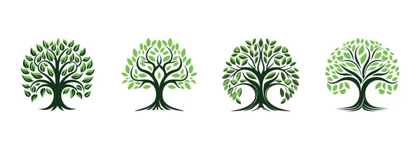 Δέντρο Της Ζωής Λευκό Φόντο Εικονογράφηση Διανύσματος — Διανυσματικό Αρχείο