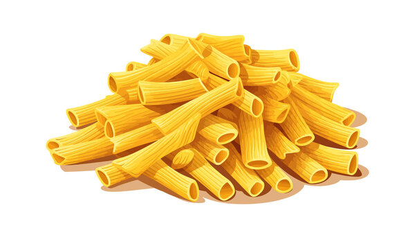 pasta cartoon on white background. Vector illustration