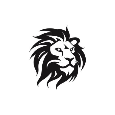 Basit kaplan kafası maskotu logosu izole edilmiş. Vektör illüstrasyonu