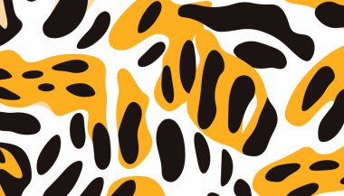 Kaplan çizgili desen. Soyut hayvan baskısı. Vektör illüstrasyonu