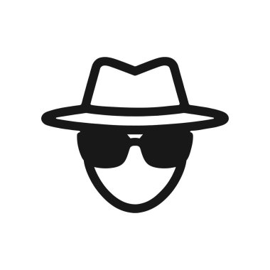 İsimsiz kişi çizgisi simgesi izole edildi. Vektör illüstrasyonu