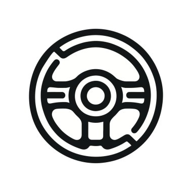 Direksiyon ikonu. Beyaz arka planda doğrusal stil işareti. Vektör illüstrasyonu