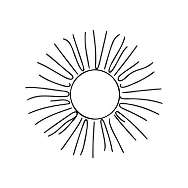 Beyaz arkaplanda Sun One çizgisi.