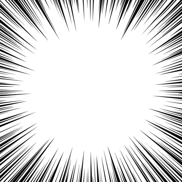 Beyaz arka planda hızlı hız çizgileri. Anime komik hız çizgileri hareketi. Vektör illüstrasyonu