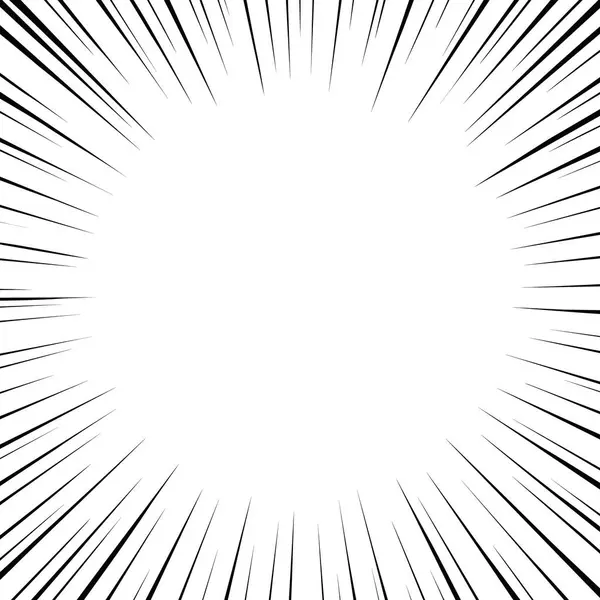 Beyaz arka planda hızlı hız çizgileri. Anime komik hız çizgileri hareketi. Vektör illüstrasyonu