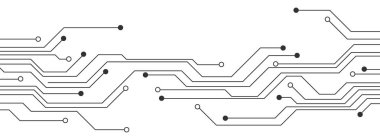 Elektronik tahta. Yüksek teknolojili dijital veri iletim sistemi kavramı. Devre teknolojisi. Elektronik baskılı devre kartlarının mikro devrelerinin tasarımı. Soyut arkaplan