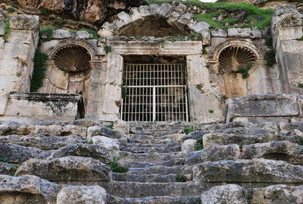 Close Van Het Romeinse Theater Amman Jordanië — Stockfoto