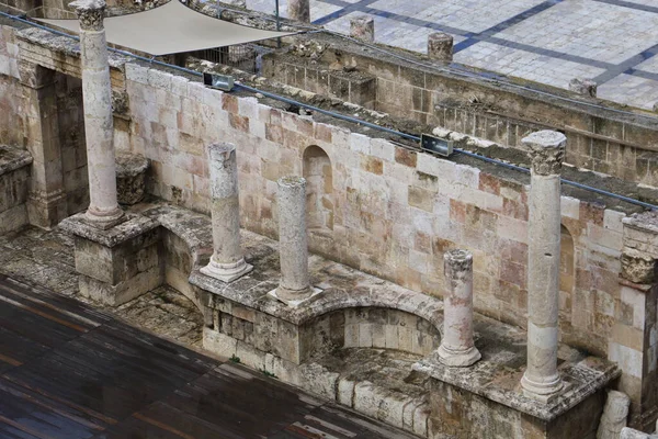 Крупный План Римского Театра Аммане — стоковое фото