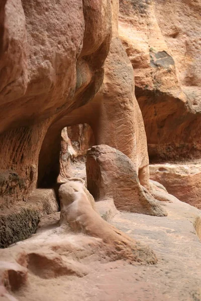Gorge Canyon Siq Ancient City Petra Jordan — Stock Photo, Image