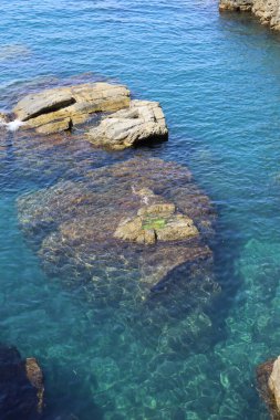 Cinque Terre Ulusal Parkı, İtalya 'da güzel turkuaz su
