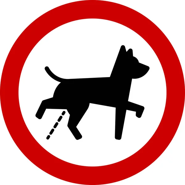 Şeyen Köpeklere Yasak — Stok fotoğraf