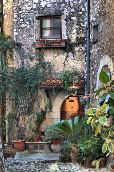 Urban scenic of Spello. Umbria, Italy