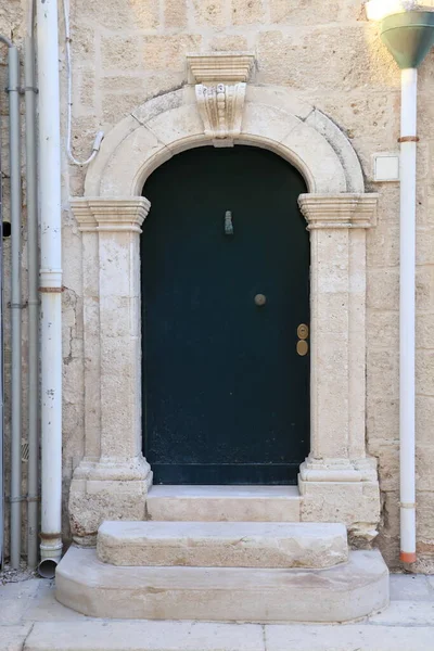Renaissance Front Door Marble Frame — Stock Photo, Image
