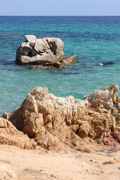 Scoglio Peppino Santa Giusta Beach Sardinia Italy — Stock Photo, Image