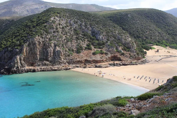 Cala Domestica Beach Sardinia Italy — Stock Photo, Image