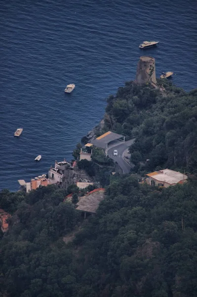 Захватывающий Дух Вид Побережье Амальфи Италия — стоковое фото