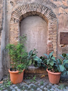 İtalya 'nın Segni kentinin manzarası