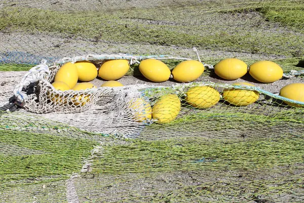 ağlar balık gerilmiş bir limanda