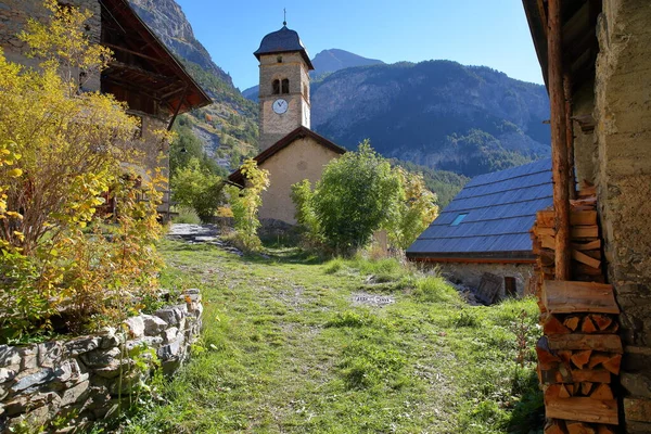 Plampinet Hautes Alpes Franse Zuidelijke Alpen Frankrijk Een Traditioneel Dorp — Stockfoto