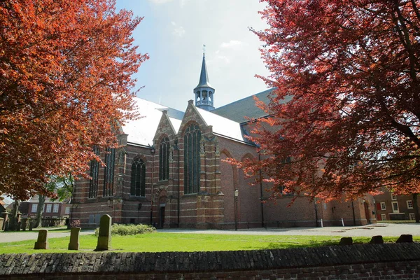 Protestancki Kościół Katolicki Heusden Północna Brabancja Holandia Miasto Obronne Położone — Zdjęcie stockowe