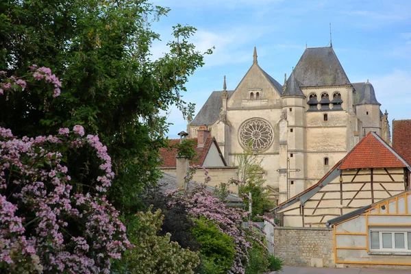 Buitengevel Van Saint Etienne Kerk Bar Sur Seine Aube Grand — Stockfoto