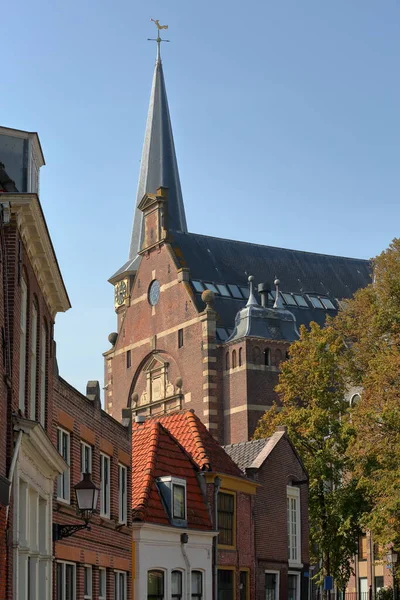 Grote Kerk Kostel Nachází Kerkplein Náměstí Centru Města Hoorn West — Stock fotografie
