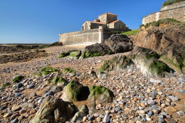 La Chaume, Les Sables d 'Olonne, Vendee, Fransa yakınlarındaki manastır Aziz Nicolas.