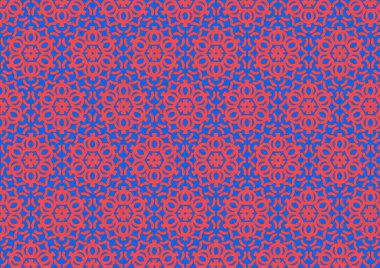 Renkli Kusursuz Soyut Geometrik Desen