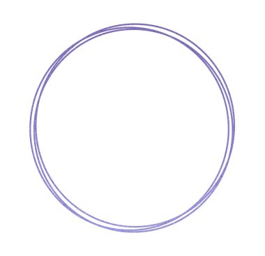 Çember çerçeve. Beyaz arka planda izole edilmiş. resimleme.