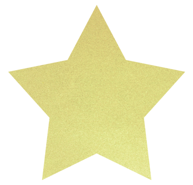 Basit altın parıltılı yıldız, png illüstrasyon