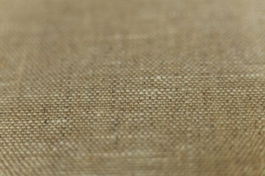 Çuval bezi dokusunu kapat. Keten kumaşın makro görüntüsü.